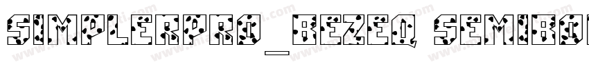SimplerPro_BEZEQ Semibold字体转换